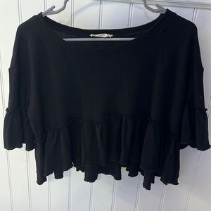 Altered State Cropped ruffled shirt